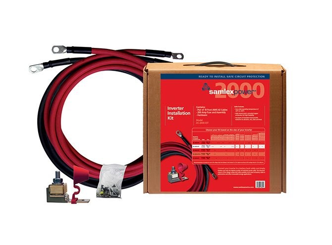 Samlex Amer Power Inverter Installation Kit, Use to Install 12 Volt/1000 to 1700 Watt and 24 Volt/2000 to 3400 Watt Power Inverter – DC-2000-KIT-XL