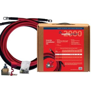 Samlex Amer Power Inverter Installation Kit, Use to Install 12 Volt/1000 to 1700 Watt and 24 Volt/2000 to 3400 Watt Power Inverter – DC-2000-KIT