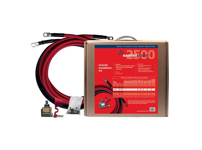 Samlex Amer Power Inverter Installation Kit, Use to Install 12 Volt/1700 to 2500 Watt and 24 Volt/3400 to 5000 Watt Power Inverter – DC-2500-KIT