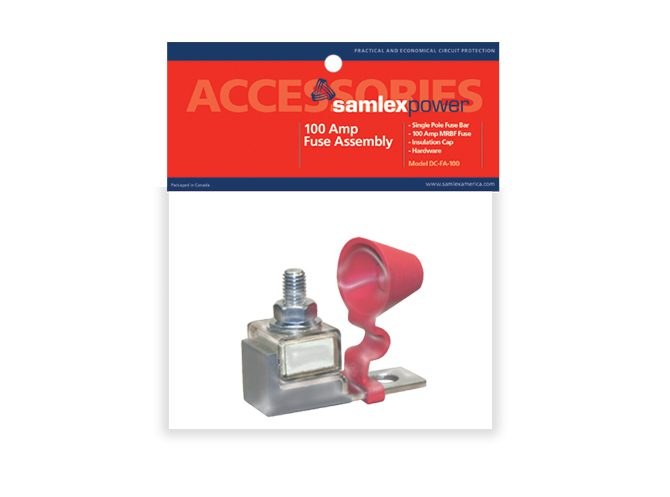 Samlex Amer Fuse Block, 58 Volt DC Max/100 Amp, Weatherproof, Battery Circuits – DC-FA-100