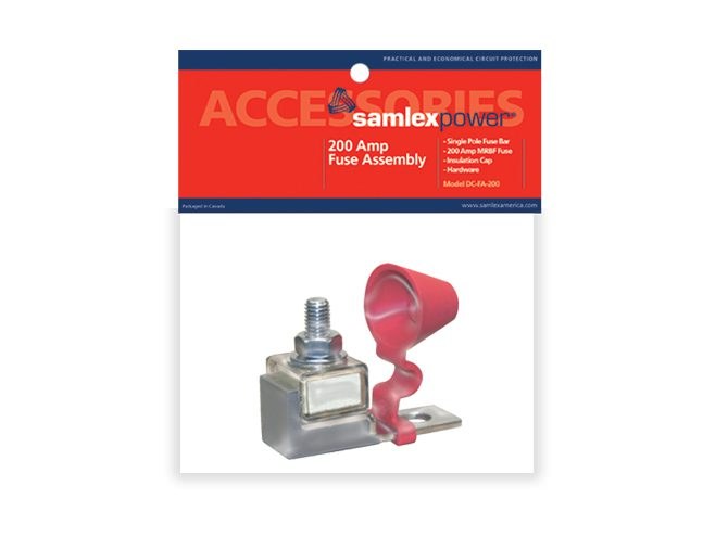 Samlex Amer Fuse Block, 58 Volt DC Max/200 Amp, Weatherproof, Battery Circuits – DC-FA-200