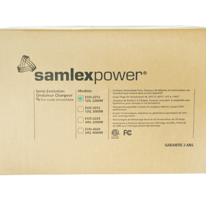 Samlex Amer Power Inverter, Evolution ™, Inverts 9 to 17 Volt DC to 120 Volt AC, 2200 Watts, 18 Ampere Continuous Output – EVO-2212