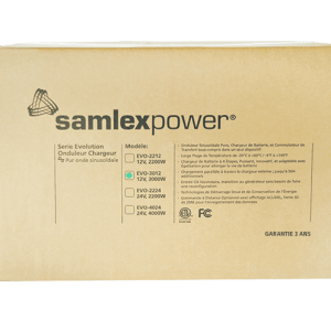 Samlex Amer Power Inverter, Evolution ™, Inverts 9 to 17 Volt DC to 120 Volt AC, 3000 Watts, 25 Ampere Continuous Output – EVO-3012