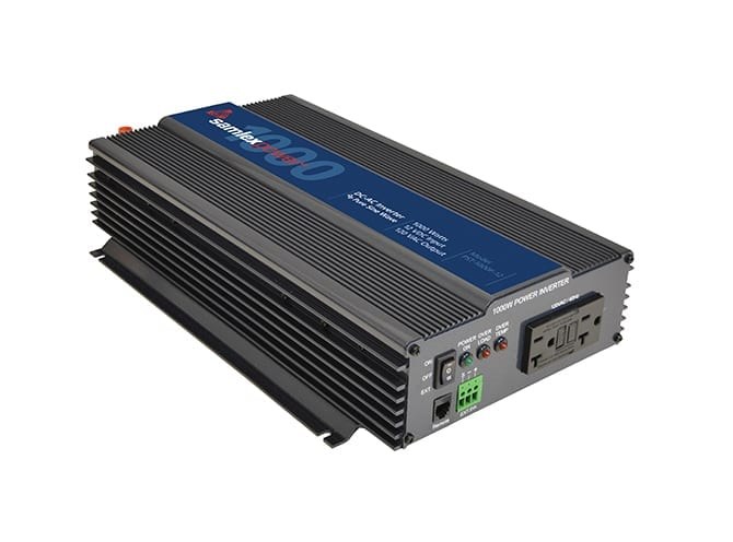 Samlex Amer Power Inverter, Pst Series, Inverts 12 Volt DC to 120 Volt AC, 1000 Watt Continuous Output Power/ 2000 Watt Surge – PST-1000F-12