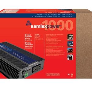 Samlex Amer Power Inverter, Pst Series, Inverts 12 Volt DC to 120 Volt AC, 1000 Watt Continuous Output Power/ 2000 Watt Surge – PST-1000F-12