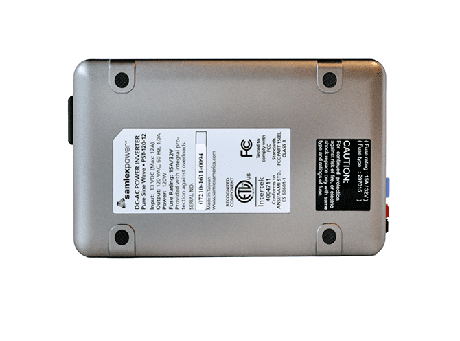 Samlex Amer Power Inverter, Pst Series, Inverts 12 Volt DC to 120 Volt AC, 120 Watts, 1 Amp Output, 88 Percent Efficiency – PST-120-12