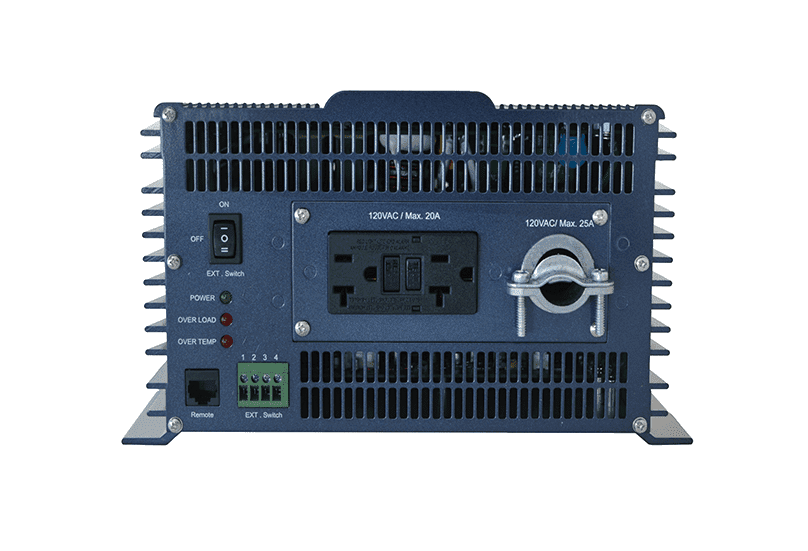 Samlex Amer Power Inverter, Inverts 12 Volt DC to 120 Volt AC, 3000 Watts, With 2 AC Outlets – PST-3000-12