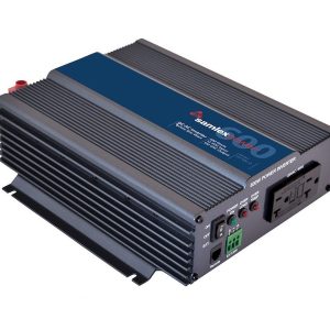 Samlex Amer Power Inverter, Pst Series, Inverts 12 Volt DC to 120 Volt AC, 600 Watt, 5.1 Amp Output, 85 Percent Efficiency – PST-600-12