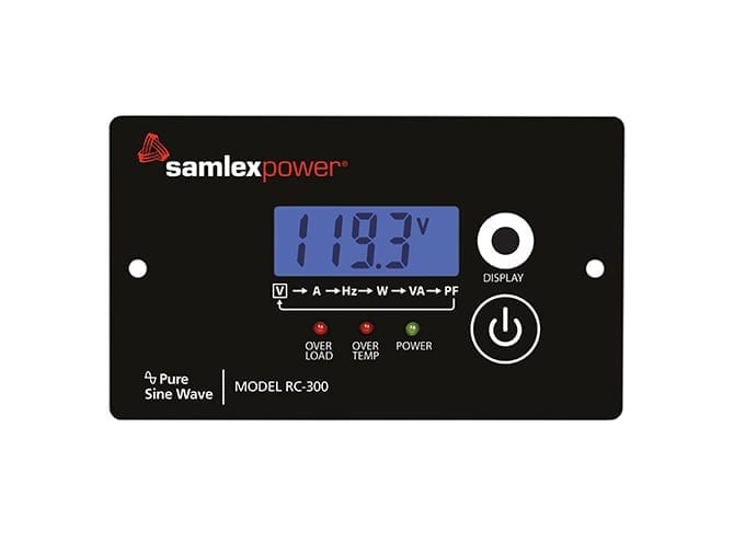Samlex Amer Power Inverter Remote Control, For Use with Samlex America 3000 Watt Power Inverter Models – RC-300