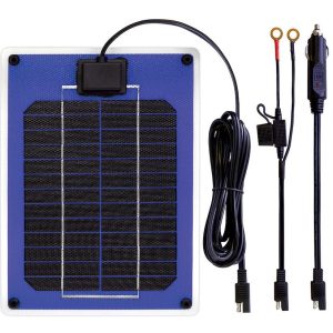 Samlex Amer Battery Charger, Suncharger, For 12 Volt Batteries, 4.8 Watt Solar Panel Charger, Solar Power Supply, 0.30 Amp Charging Current – SC-05