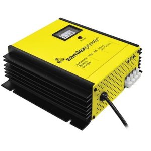 Samlex Amer Battery Charger, For 12 Volt Batteries, 3 Bank Charger, 120 Volt/ 230 Volt AC User Selectable Power Supply – SEC-1215UL