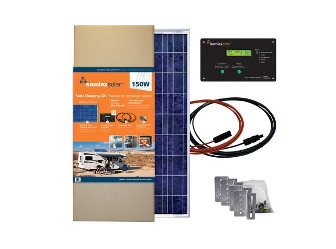 Samlex Amer Solar Kit, Battery Charging Panel Kit, 150 Watt/ 22.28 Volt, Rigid Panel – SRV-150-30A