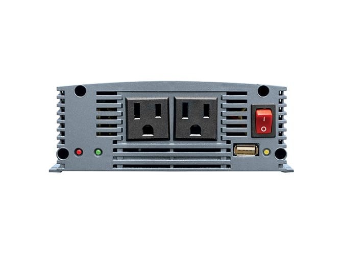 Samlex Amer Power Inverter, Ssw Series, Inverts 10.5/15.3 Volt DC to 115 Volt AC, 350 Watt, 89 Percent Efficiency, With 2 AC Outlets – SSW-350-12A