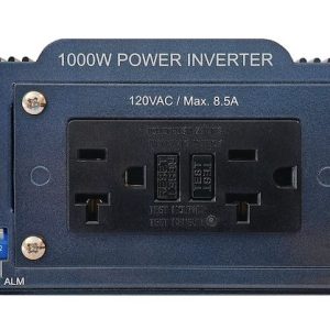 Samlex Amer Power Inverter, Pst Series, Inverts 12 Volt DC to 120 Volt AC, 1000 Watt, 8.5 Amp Output, 88 Percent Efficiency – PST-1000-12HD