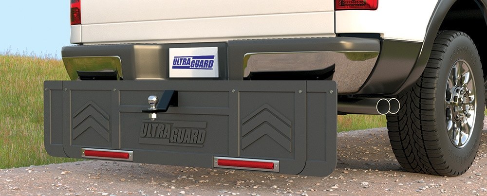 S.solutions Towed Vehicle Shield, Ultraguard, Mounts on Hitch Insert of Most 2 Inch Receiver Hitches with a Steel Angled Mounting Bar – 00015