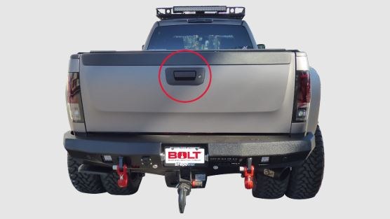 Strattec Sec Tailgate Handle, OEM Replacement, Black, With Lock, With Lock Cylinder, Opens with Vehicle Ignition Key – 5922987