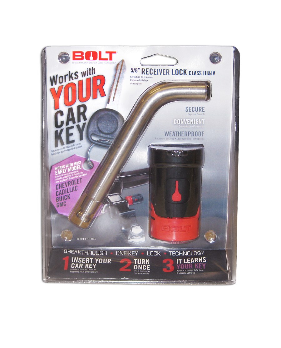 Strattec Sec Trailer Hitch Pin, Bent Pin, 5/8 Inch Diameter, 3.55 Inch Length, For Use with Class III/IV/V Hitch, With Keyed Lock – 7018445