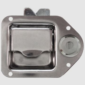 Strattec Sec Tool Box Latch, Paddle Latch, Locking, Stainless Steel, Opens with Vehicle Ignition Key, For Dodge/ Jeep/ Ram Keys – 7022699