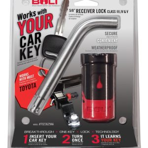Strattec Sec Trailer Hitch Pin, Bent Pin, 5/8 Inch Diameter, 3.55 Inch Length, For Use with Class III/ IV/ V Hitch, With Keyed Lock – 7023584