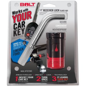 Strattec Sec Trailer Hitch Pin, Bent Pin, 1/2 Inch Diameter, 1.78 Inch Length, For Use with Class I/II Hitch, With Keyed Lock – 7023630