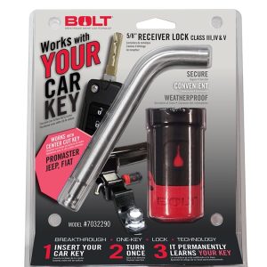 Strattec Sec Trailer Hitch Pin, Bent Pin, 5/8 Inch Diameter, 3.55 Inch Length, For Use with Class III/ IV/ V Hitch, With Keyed Lock – 7032290