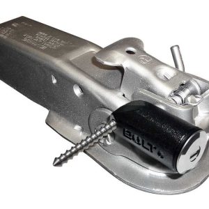 Strattec Sec Trailer Coupler Lock, Pin Type, Fits Couplers from 1/2 Inch to 3-3/8 Inch Size, Black/ Silver, Stainless Steel Pin – 7032299