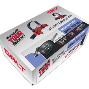 Strattec Sec Trailer Coupler Lock, Ball and Clamp Type, Fits Coupler of Size 1-7/8 Inch/ 2 Inch and 2-5/16 Inch, Black/ Red, Single – 7032492