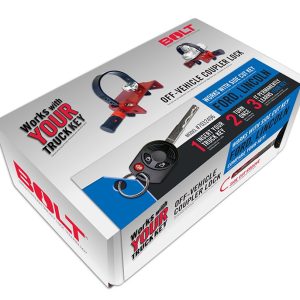 Strattec Sec Trailer Coupler Lock, Ball and Clamp Type, Fits Coupler of Size 1-7/8 Inch/ 2 Inch and 2-5/16 Inch, Black/ Red, Single – 7032496