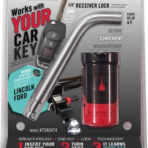 Strattec Sec Trailer Hitch Pin, Bent Pin, 5/8 Inch Diameter, 3.55 Inch Length, For Use with Class III/ IV/ V Hitch, With Keyed Lock – 7040474