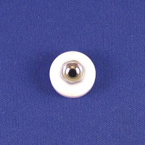 Strybuc Interior Door Roller, For Shower Door, Flat Design with Ball Bearing, 3/4 Inch Diameter, 7/16 Inch Hub Diameter, 1/4 Inch Thickness – 184C
