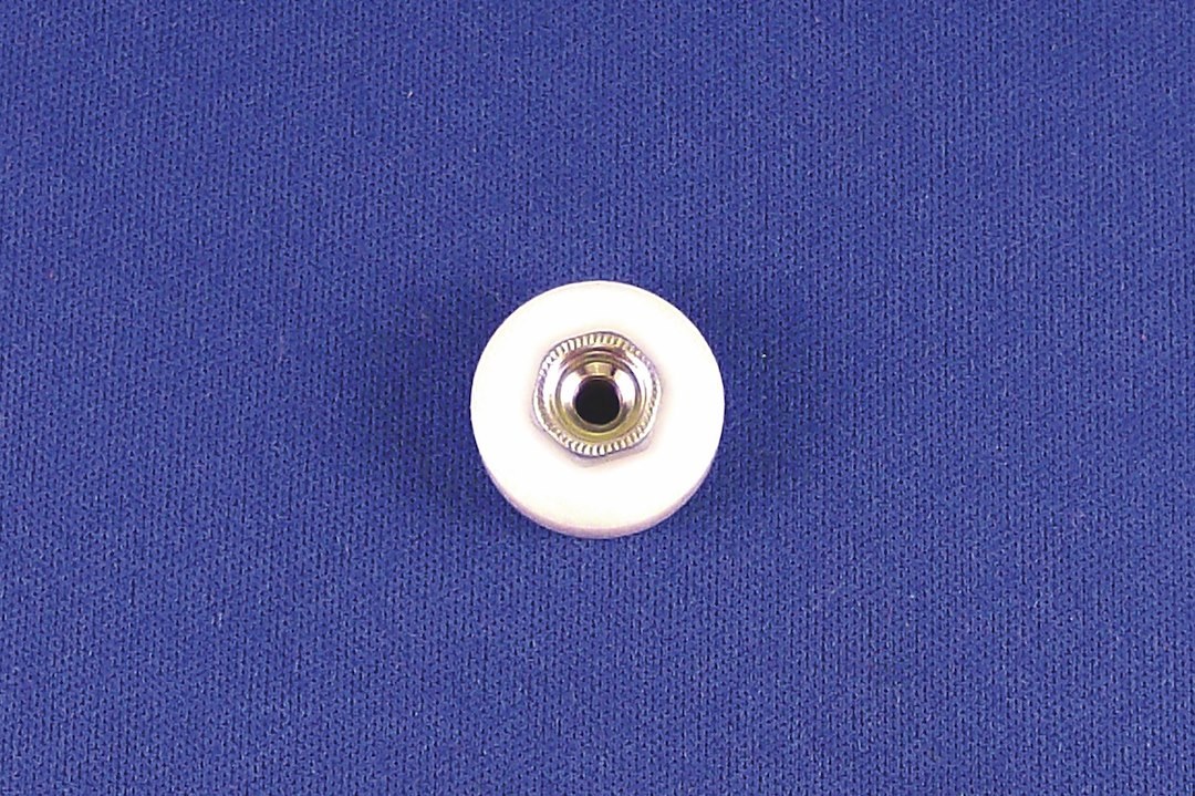 Strybuc Interior Door Roller, For Shower Door, Flat Design with Ball Bearing, 3/4 Inch Diameter, 7/16 Inch Hub Diameter, 1/4 Inch Thickness – 184C