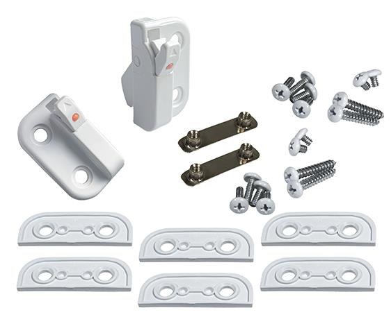 Strybuc Window Operator, 50-2007 Series, Screw Mount, 1-11/16 Inch Height X 1 Inch Width X 15/16 Inch Screw to Screw, Blue White – 50-2007BEW