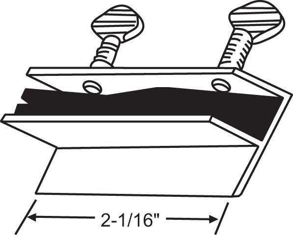 Strybuc Window Latch, Used on Doors and Windows to Provide Extra Security, 2-1/16 Inch Length, Double Thumb Screw – 50-636
