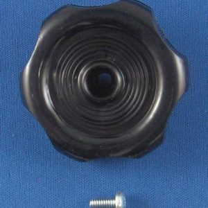 Strybuc Window Crank Knob, For Crank-Out Windows, Round, 5/16 Inch Shaft, Black, Plastic, With Screw, Carded, Single – 743C BLK