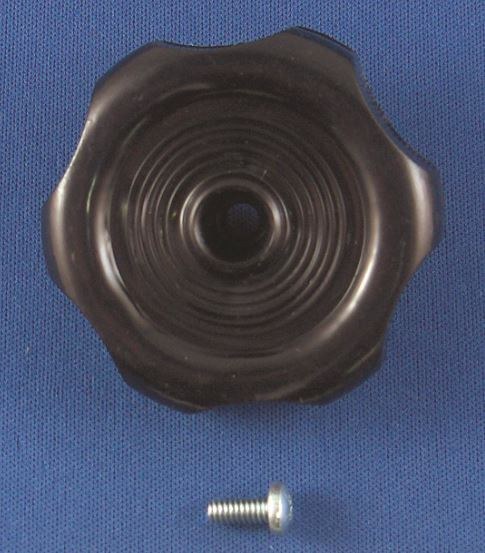 Strybuc Window Crank Knob, For Crank-Out Windows, Round, 5/16 Inch Shaft, Black, Plastic, With Screw, Carded, Single – 743C BLK