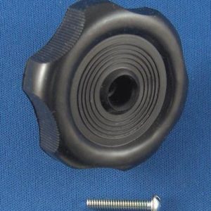Strybuc Window Crank Knob, For Crank-Out Windows, Round, 7/8 Inch Shaft, Black, Plastic, With Screw, Carded, Single – 743CE BLK