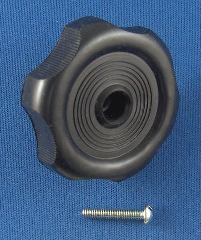 Strybuc Window Crank Knob, For Crank-Out Windows, Round, 7/8 Inch Shaft, Black, Plastic, With Screw, Carded, Single – 743CE BLK