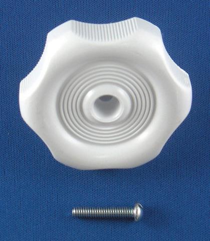 Strybuc Window Crank Knob, For Crank-Out Windows, Round, 7/8 Inch Shaft, White, Plastic, With Screw, Carded, Single – 743CE WHT