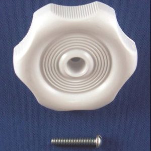 Strybuc Window Crank Knob, For Crank-Out Windows, Round, 7/8 Inch Shaft, White, Plastic, With Screw, Carded, Single – 743CE WHT