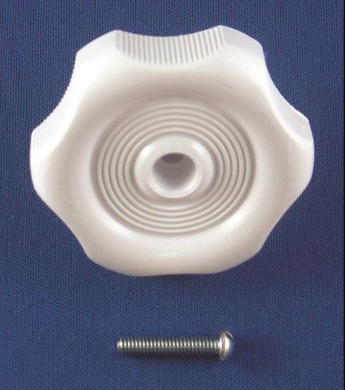 Strybuc Window Crank Knob, For Crank-Out Windows, Round, 7/8 Inch Shaft, White, Plastic, With Screw, Carded, Single – 743CE WHT