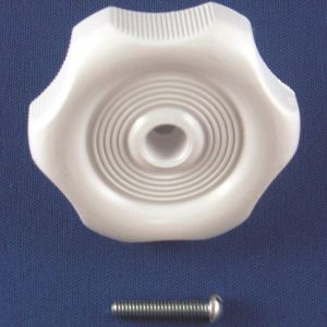 Strybuc Window Crank Knob, For Crank-Out Windows, Round, 5/16 Inch Shaft, White, Plastic, With Screw, Carded, Single – 743C WHT