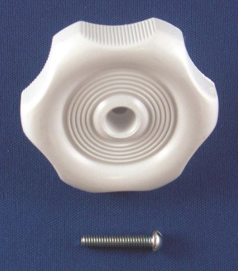 Strybuc Window Crank Knob, For Crank-Out Windows, Round, 5/16 Inch Shaft, White, Plastic, With Screw, Carded, Single – 743C WHT