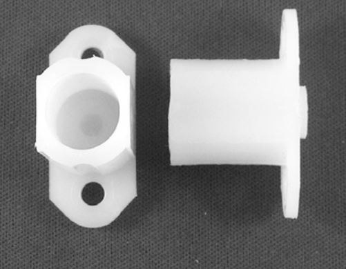 Strybuc Window Torque Bar Bearing, For 1/2 Inch Diameter Round Torque Bar, 7/8 Inch Height, Nylon, Carded, Single – 763C