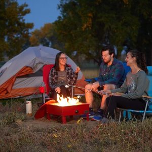 Suburban Manufacturing Fire Pit, Voyager, Use for Backyards/ Patios/ Camping/ Tailgating – 3033A