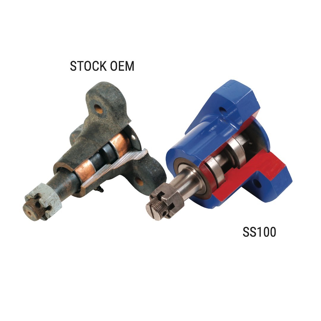 Super Steer Idler Arm Bracket, OEM Replacement, Bolt-IN, High-Strength Casting, Steel Spindle – SS100
