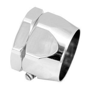 Spectre Hose End Fitting Clamp, Magna Clamp, 20 AN, For Use with 1-1/2 Inch Inside Diameter Radiator Hose, Chrome Plated, Silver – 5168