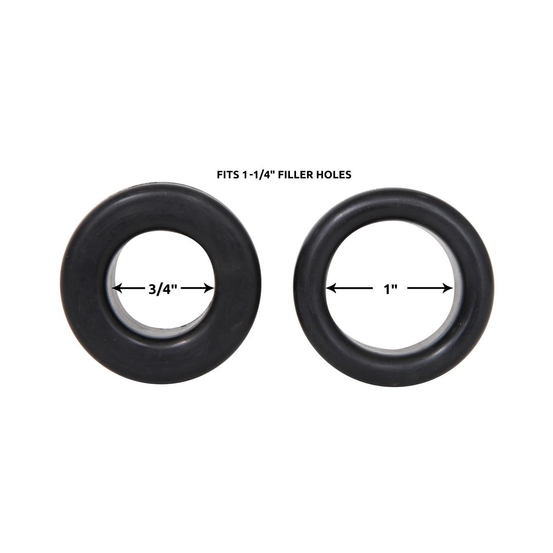 Spectre Valve Cover Grommet, Fits 1-1/4 Inch Inside Diameter Filler Holes, Bot Baffled, Rubber, Set of 2 – 5339