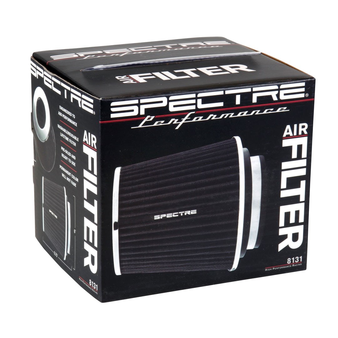 Spectre Air Filter, Hpr ™, Black, Pre-Oiled Cotton Fiber, P4 Cone with Multi-Fit Base – 8131