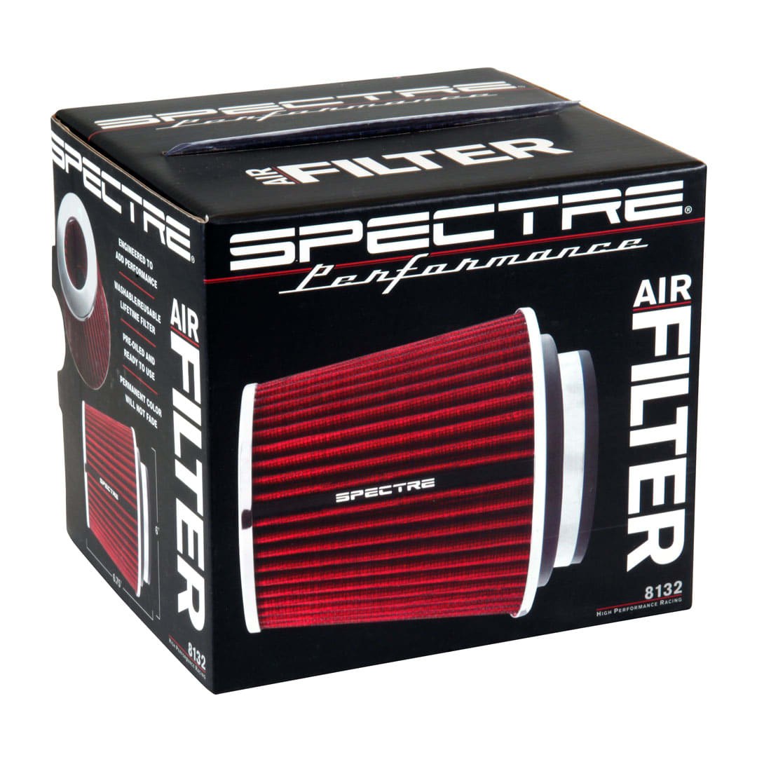 Spectre Air Filter, Hpr ™, Red, Pre-Oiled Cotton Fiber, P4 Cone with Multi-Fit Base – 8132