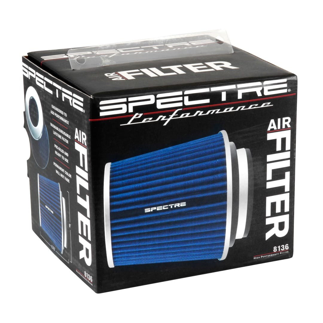 Spectre Air Filter, Hpr ™, Blue, Pre-Oiled Cotton Fiber, P4 Cone with Multi-Fit Base – 8136